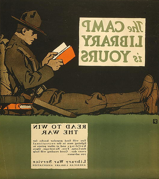 World War I Camp Library Poster